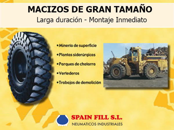 Oferta de macizos de gran tamaño