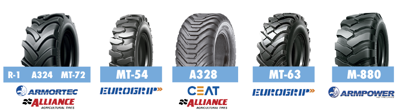 Marcas ruedas Armortec, Eurogrip , Ceat Alliance